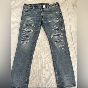 American Eagle Outfitters Slim Men Jeans - Light Blue